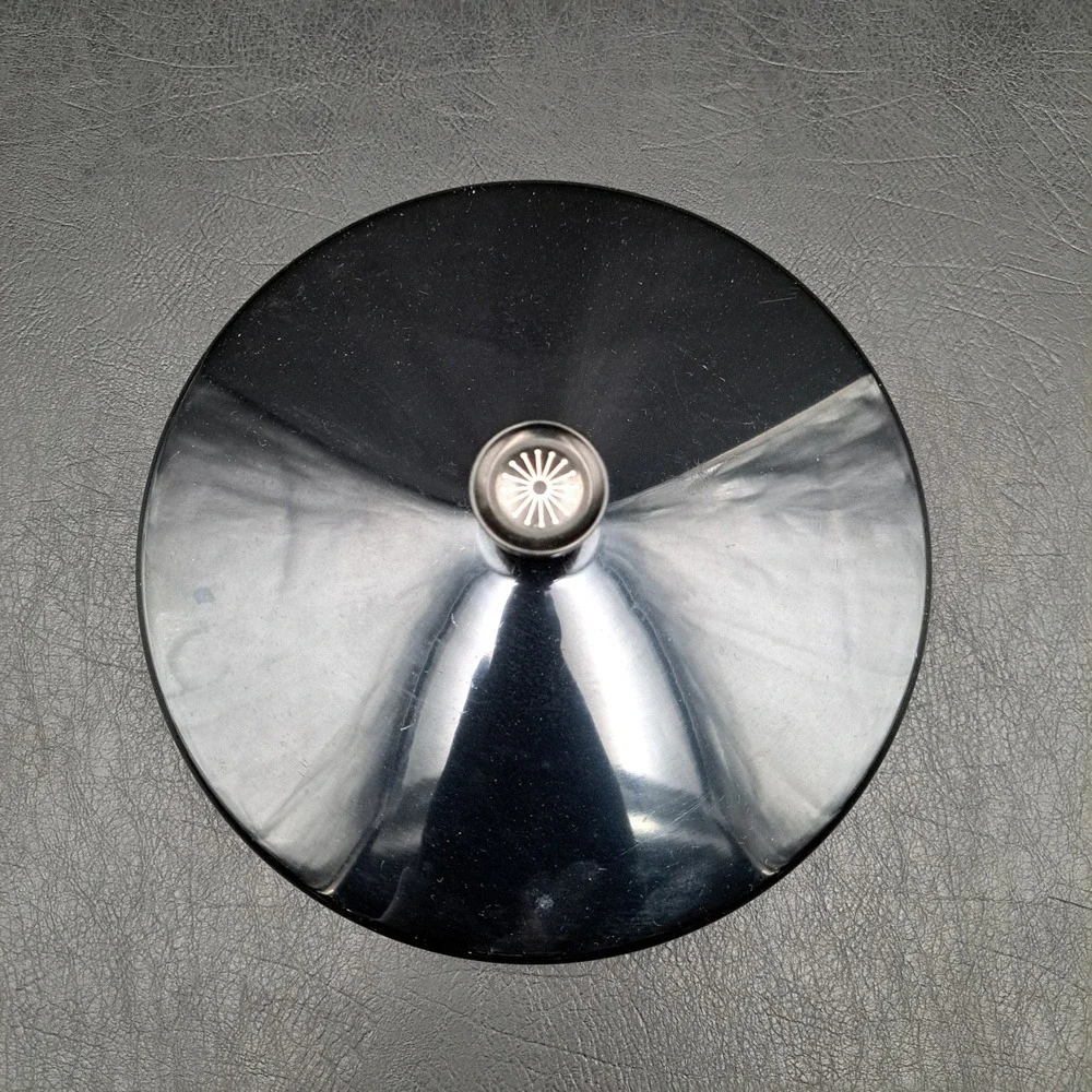 Wear Ever Vintage Black Replacement Lid with Sunburst Knob Mid Century Modern